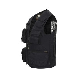 Hbufnha Outdoor Multi Pockets Work Vest Fishing Hunting Utility Tactical Vest for Men Women 02-BK-XL