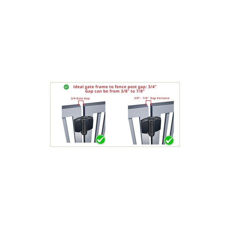 D&D Technologies TCA1S3BTS TruClose Regular Duty Self Closing Gate Hinge,