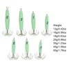 7 PCS Luminous Squid Jig 12 Hooks Stainless Steel Easy