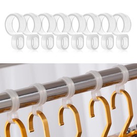 Hanger Catch, Windproof, Hanger Stoppers (50 Pieces), Hanger Hooks, Drying Rod, Windproof, Clothesline, Windproof Hook, Laundry Hanger, Winuin Strong Wind Protection, Anti-slip, Drop Prevention