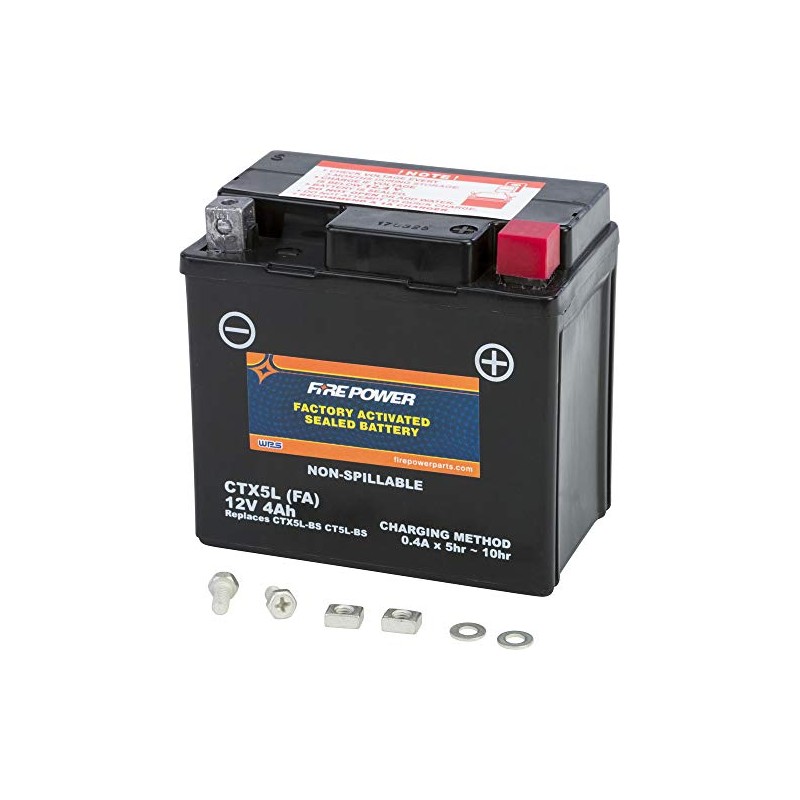 Fire Power Sealed Factory Activated Battery CTX5L-BS(FA) Compatible With KTM