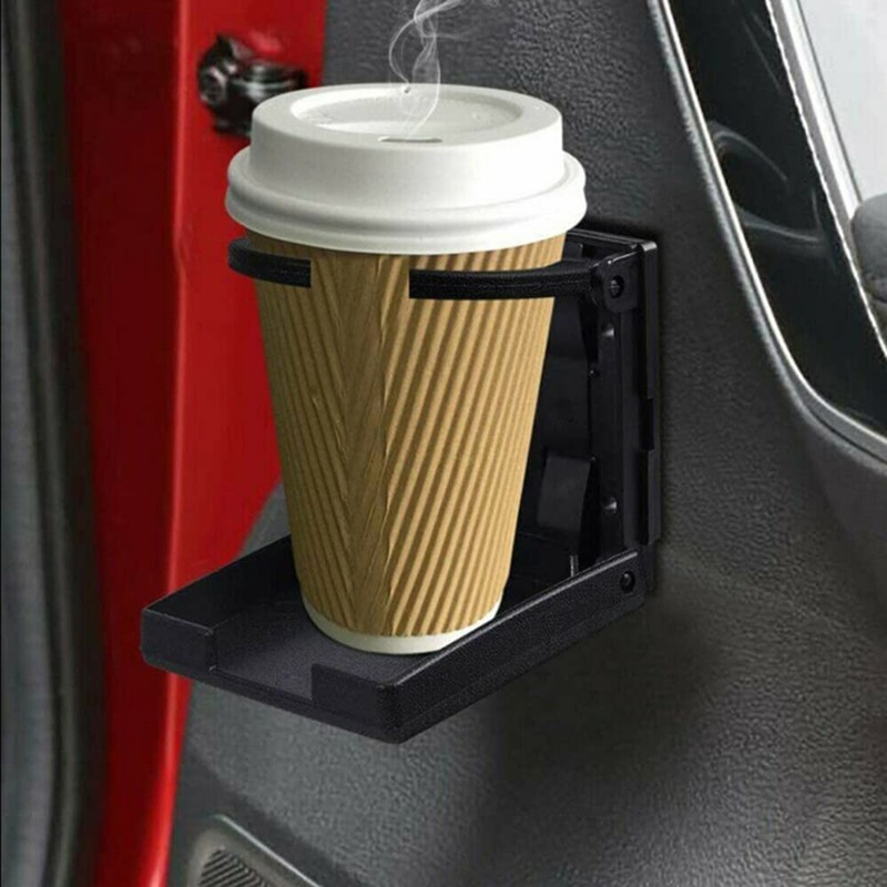 Car Drink Holder Set of 2 Foldable Plastic Bottle Water