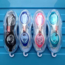 Kids' Box-Type Swimming Goggles for Boys and Girls - HD Waterproof Anti-Fog Free Size/Pink 5ea