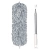 Vicloon Washable Telescopic Duster, Microfibre Stainless Steel Telescopic Rod and