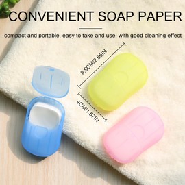 Soap Paper Soap Sheets, 5 x Boxes Paper Soap Sheets, Travel Soap Sheets, Disposable Soap for Travel, Soap Paper Refill Bag, Travel Soap Sheets for Outdoor Use