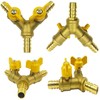 Da by Hose Barb Ball Valve 3/8" Brass Connector Y