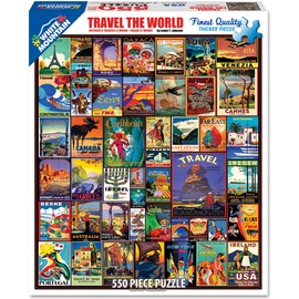 White Mountain Puzzles Travel The World - 500 Piece Jigsaw Puzzle