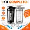 2 Piezas Shaker para Proteina 500ML con 2 Bolas y