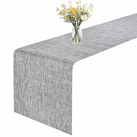 GIVERARE - Camino de mesa de 30.48 x 182.88 cm, resistente al calor tela de vinilo largo, antideslizante y lavable, cubierta de cambiador de plástico de alta calidad fácil de limpiar para bodas,