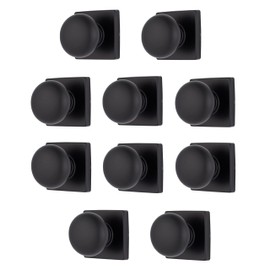 BRINKS – Contemporary Non-Locking Interior Ball Door Knob, Matte Black - Designed for Sleek and Modern Homes and Blends Seamlessly with Interior Décor (E2426-122) (10 Pack)