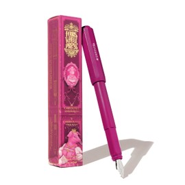 Ferris Wheel Press, Carousel Fountain Pen, Acrylic blend body, Air-sealed click locking cap, Little Miss Jubilee, Dark Pink, Medium Nib