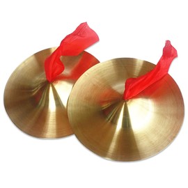Nicheez Mini Cymbal Musical Instrument, Bronze, 5.9 inches (15 cm), Set of 2