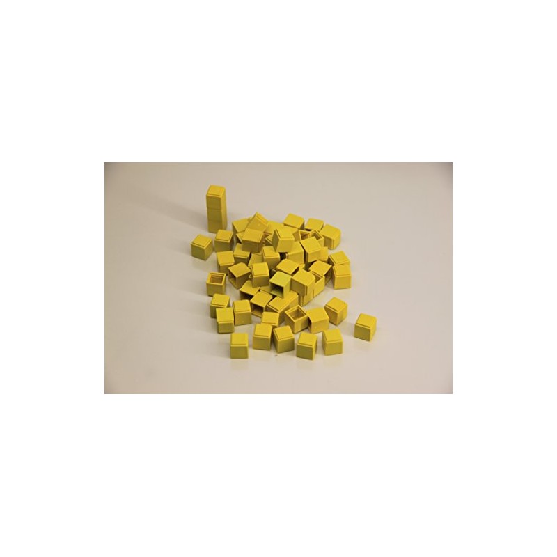 WISSNER 039586.K00 aktiv lernen-100 Dienes Einerwürfelchen-RE-Plastic°, gelb