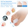 12 Pack Soft Gel Toe Separators for Women and Men,