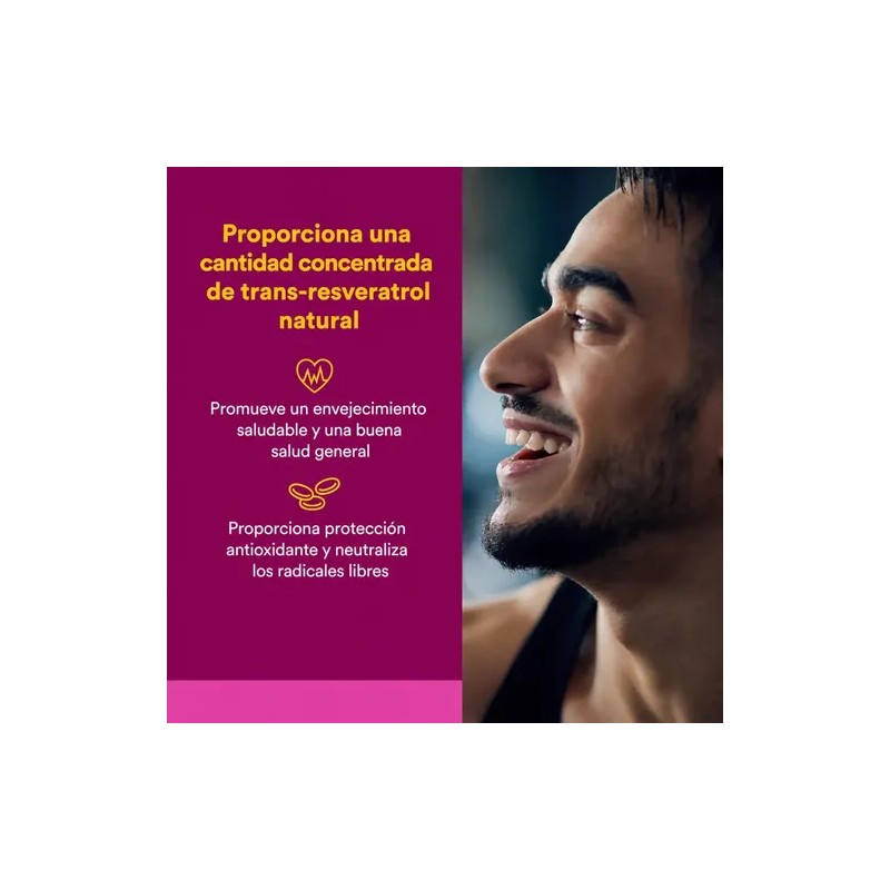 Resveratrol 500 mg ResveratrolRich 60 Cápsulas Natural Factors