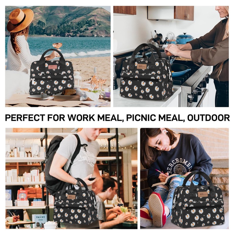 HOMESPON Insulated Lunch Bag Lunch Box Cooler Tote Box Cooler