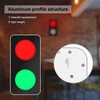 BBMI Remote Control Traffic Light, Red Green LED Wall Lamp,