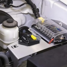 GLOSO GLOSO Circuit Breaker Switches Manual Reset Waterproof Audio Radio Solar System Boat Truck Marine Automotive Stud 5/16 Panel Mount 90A