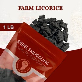 Farm Licorice Dutch Black Licorice Candy Bulk 1lb Bag by Rebel Smuggling Galactic Emporium