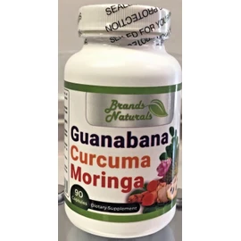 New Sellado Brands Naturals Guanabana Curcuma Moringa 90 Capsules 500mg 