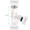 Stanweemix Bass 3/8 Compression Tee Valve Adapter - 3 Way,
