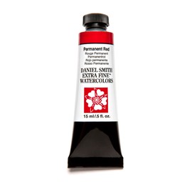 Daniel Smith Extra Fine Watercolor Paint, 15ml Tube, Permanent Red, 284600072, 0.5 Fl Oz (Pack of 1)