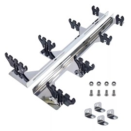 Auto Speed Performance Chrome Spark Plug Wire Divider Linear Separators Looms 7~9mm Fits V8 Valve Cover
