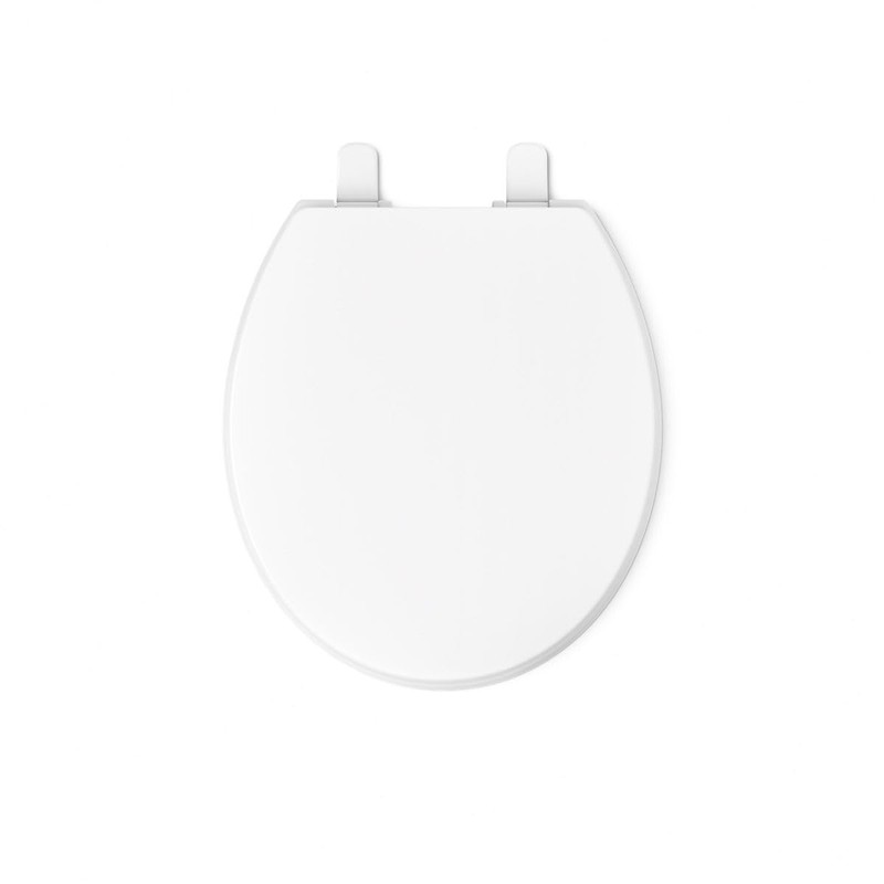KOHLER 20111-0 Brevia, Slow Close Toilet Seat, Round Toilet Seat,