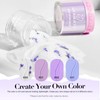 AZUREBEAUTY Purple Twilight Bloom Dip Powder Nail Kit Starter with