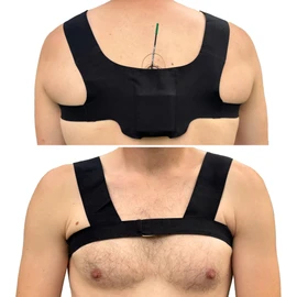URSA X Strap: One-Piece Harness for Microphone Transmitters and Lav Mics. Multiple LAV Pouches. Compatible with URSA MiniMounts. For Sports/Active Shoots (Black, Large)