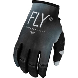 Fly Racing 2024 Youth Kinetic Prodigy Gloves (Black/Light Grey Youth Medium)