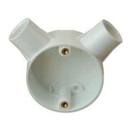 2 Way Angle Box 20MM, Conduit Fittings Bodies/Boxes Cable Management, Qty X 1