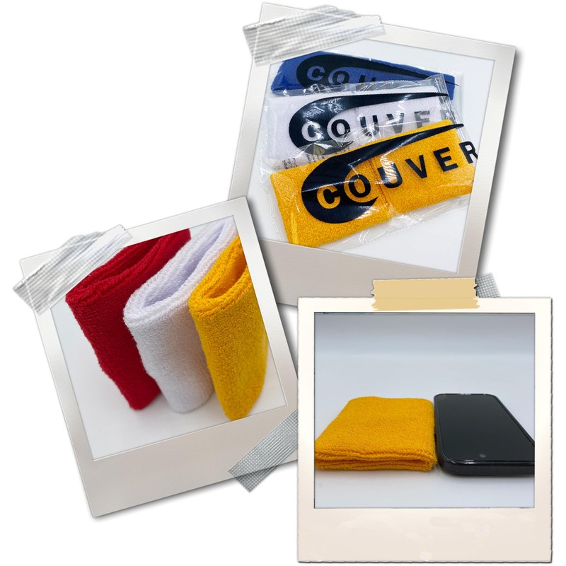COUVER - Banda de Sudor para Brazo, Rizo de algodón,