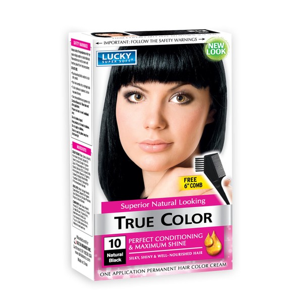 Lucky Super Soft Women's Hair Color, Natural Black