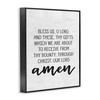 Stupell Industries Bless Us O Lord Before Meal Prayer Subtle