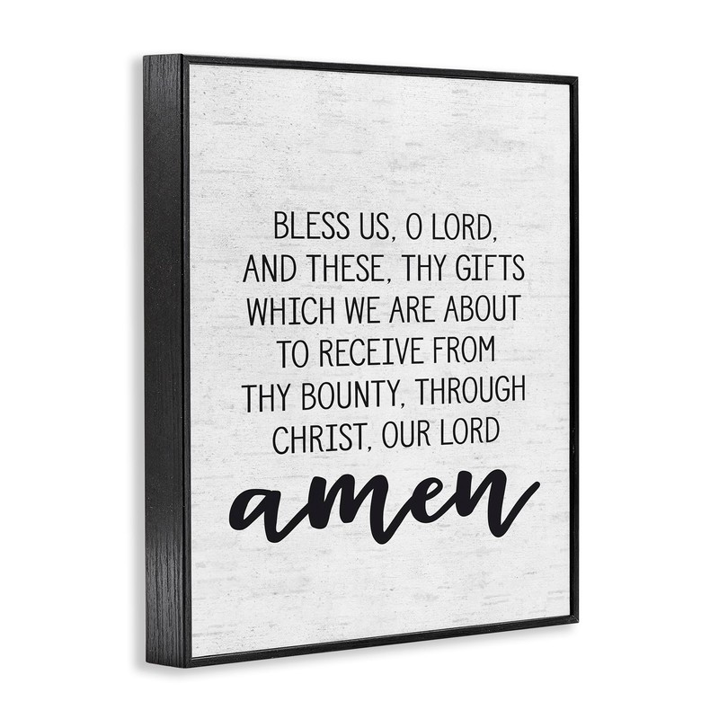 Stupell Industries Bless Us O Lord Before Meal Prayer Subtle