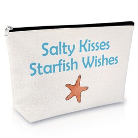 Beach Gift Makeup Bag Beach Lover Gifts for Women Cosmetic Bag Holiday Summer Vacation Presents for Her Friends Sister Daughter Zipper Travel Pouch Toiletry Pouch Birthday Graduation Presents