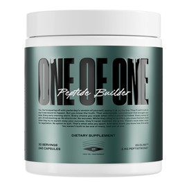 ONE OF ONE Peptide Builder – Advanced Muscle-Building & Recovery Formula with PeptiStrong® & DL185™, Enhances Muscle Protein Synthesis, Supports Muscle Health and Recovery - Unflavored, 30 Servings