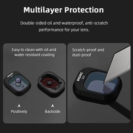 HMHAMA ND UV CPL ND/CPL Lens Filters for DJI Mini 4 Pro, Aluminium Alloy Frame + Optical Glass - Drone Camera Lens Accessories