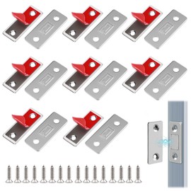 8 Stück Magnetschnäpper Ultra Dünn, Selbstklebend Schubladen Türschließer, Magnetischer Türschnäpper Ultradünne, Magnetverschluss Schrank Klein, für Schubladen, Balkontür, Schranktür, Schiebetüren