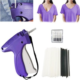 Mini Stitch Hemming Gun for Clothes - Quick Clothing Fixer with 5 Needles & 4000 Micro Fasteners (2000 Black & 2000 White) - Handheld Sewing Tool for Instant Fabric Repair