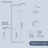 Airuida Shower Faucet Set and Handle Set Single Function Shower