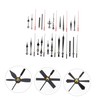 Operitacx 10Sets Mute Clock Mechanism Kit with Clock Hands for