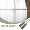 Pack of 2 Curtain Tiebacks Green, Decorative Tiebacks with Tassels,