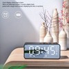 Mirror Alarm Clock Bluetooth Speaker Rechargeable Digital Alarm Clock Bluetooth