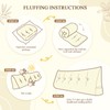 DANGHOOGY Headboard Pillow Queen, Large Triangular Wedge Headboard Pillow for