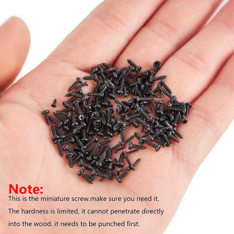 LYJEE Small Screws Assortment Kit, 1000pcs Miniature Phillips Replacement Screws