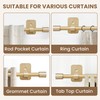 Curtain Rods No Drilling for Windows 28 to 36 Inch,