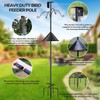 Bird Feeders Pole, House Pole 92 Inch, Adjustable Heavy Duty
