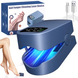 Dandin Nagelpilz Lasergerät, Nagelpilz Laser Gerät, Nagelpilz Laser mit Zeitmessgerät, Wiederaufladbares Tragbares Nagelgungs Pflegegerät für Finger und Fußnägel
